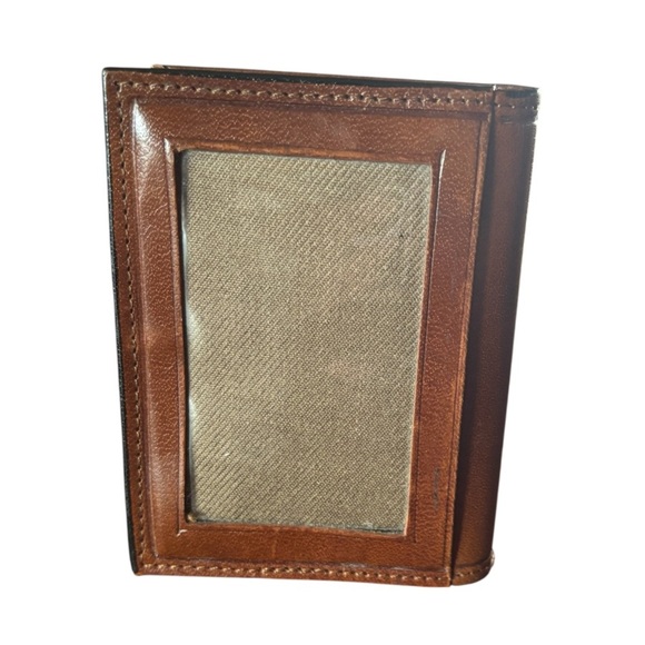 Men’s VTG GUESS Leather Bifold Wallet Brown credit card photos cash id holder - Picture 4 of 6